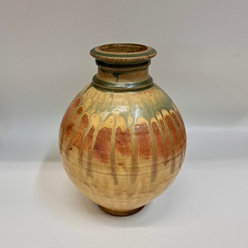 #221292 Vase Yellow/Moss  8x7.5 $24 at Hunter Wolff Gallery